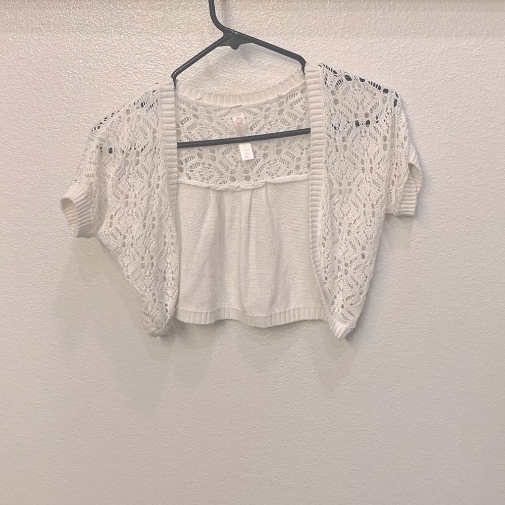 This is a cute sweater to put over a dummer dress!